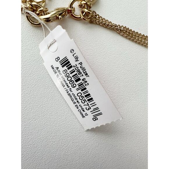 NWT Lilly Pulitzer Womesn Jellyfish Tassel Necklace Multi Strand Beachy - Picture 5 of 7